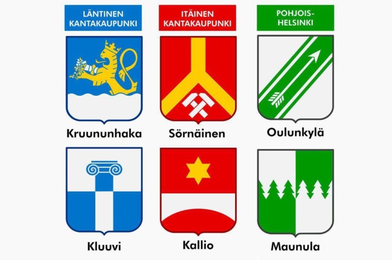 Tarina Arttu Rintasen kaupunginosa vaakunoiden taustalla