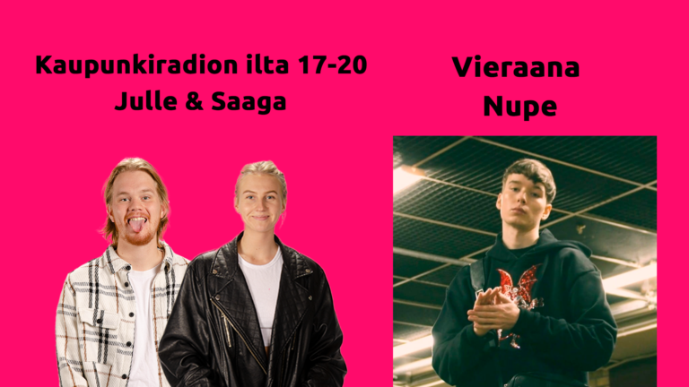 Kaupunkiradion ilta 17-20.   Vieraana Nupe.