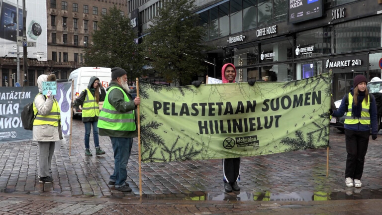 Helsingissä marssittiin viime viikolla metsien puolesta